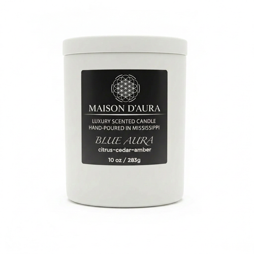 Blue Aura studio candle photo