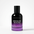 Midnight Skyline 50 ml purple-base bottle on pure white