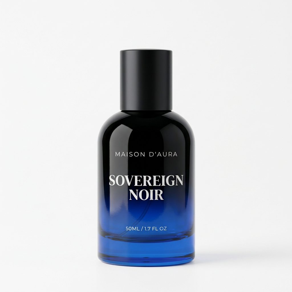 Sovereign Noir on a pure-white background
